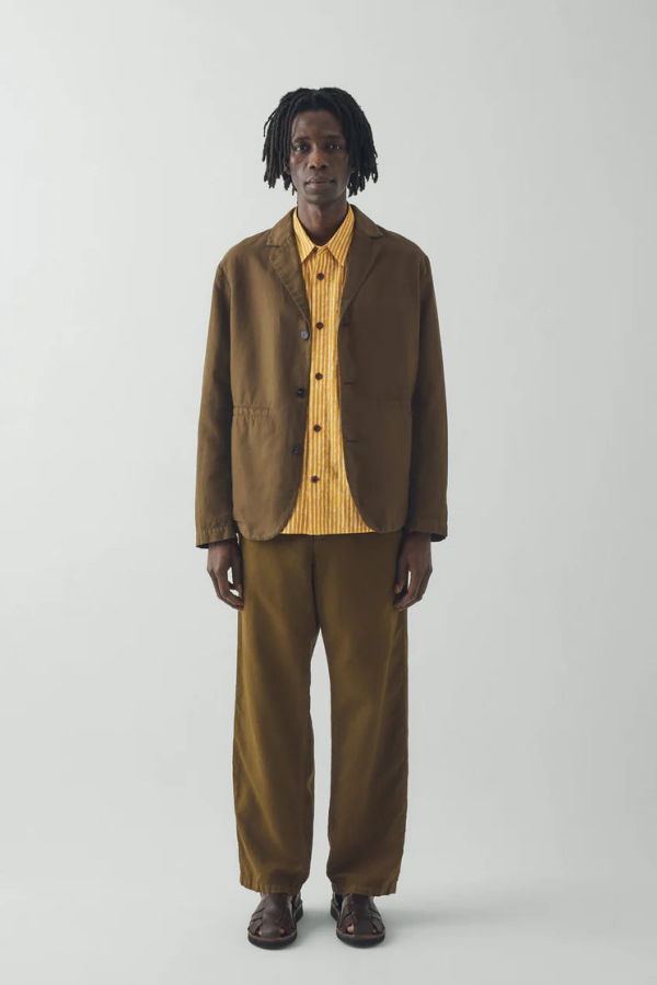 TOAST Rory Linen Trouser - Bronze Green