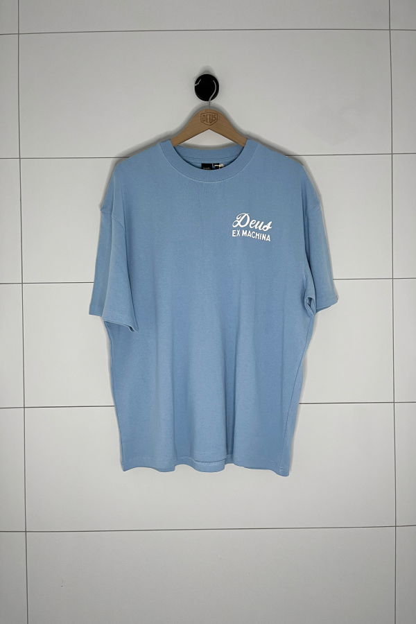 Deus Venice Sign Tee - Glacier Blue