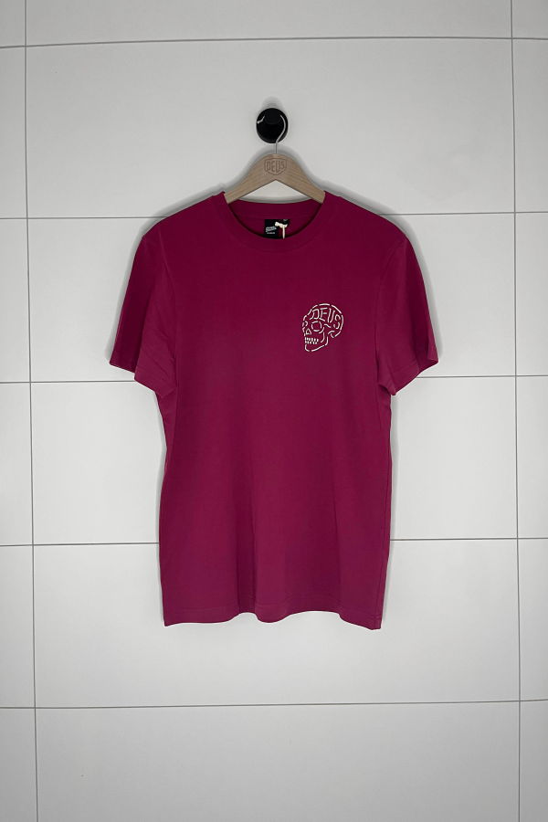 Deus Venice Skull Tee - Burgundy