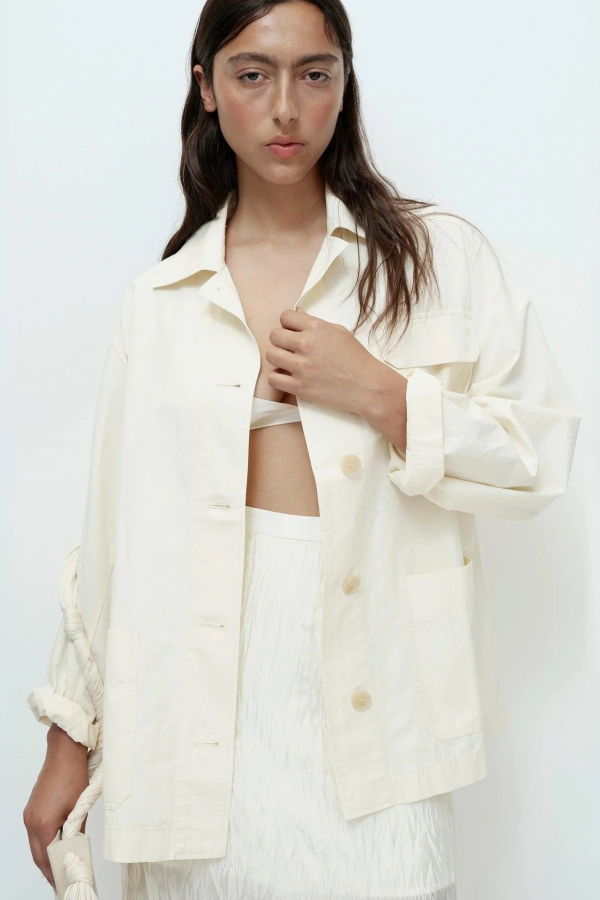 Mijeong Park Linen Blend Work Jacket