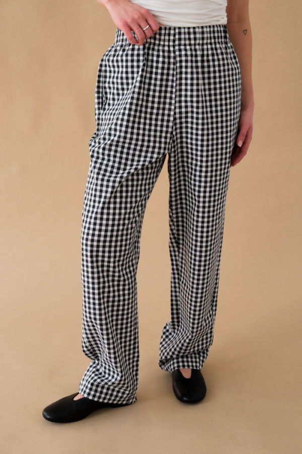 Rita Row Cep Pants - Black Gingham