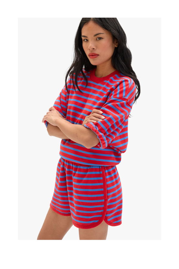 Clare V. Short Sleeve Oversized Sweatshirt