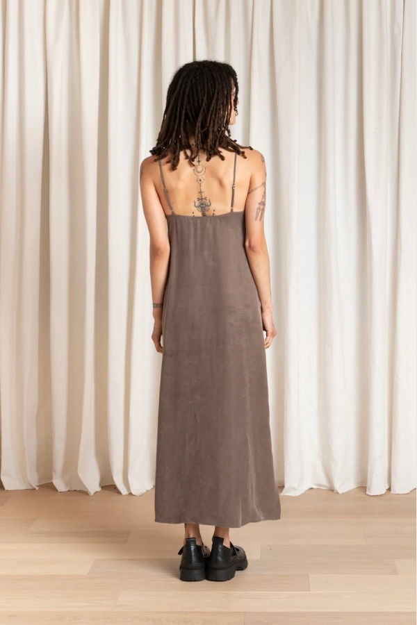Ali Golden Slip Dress