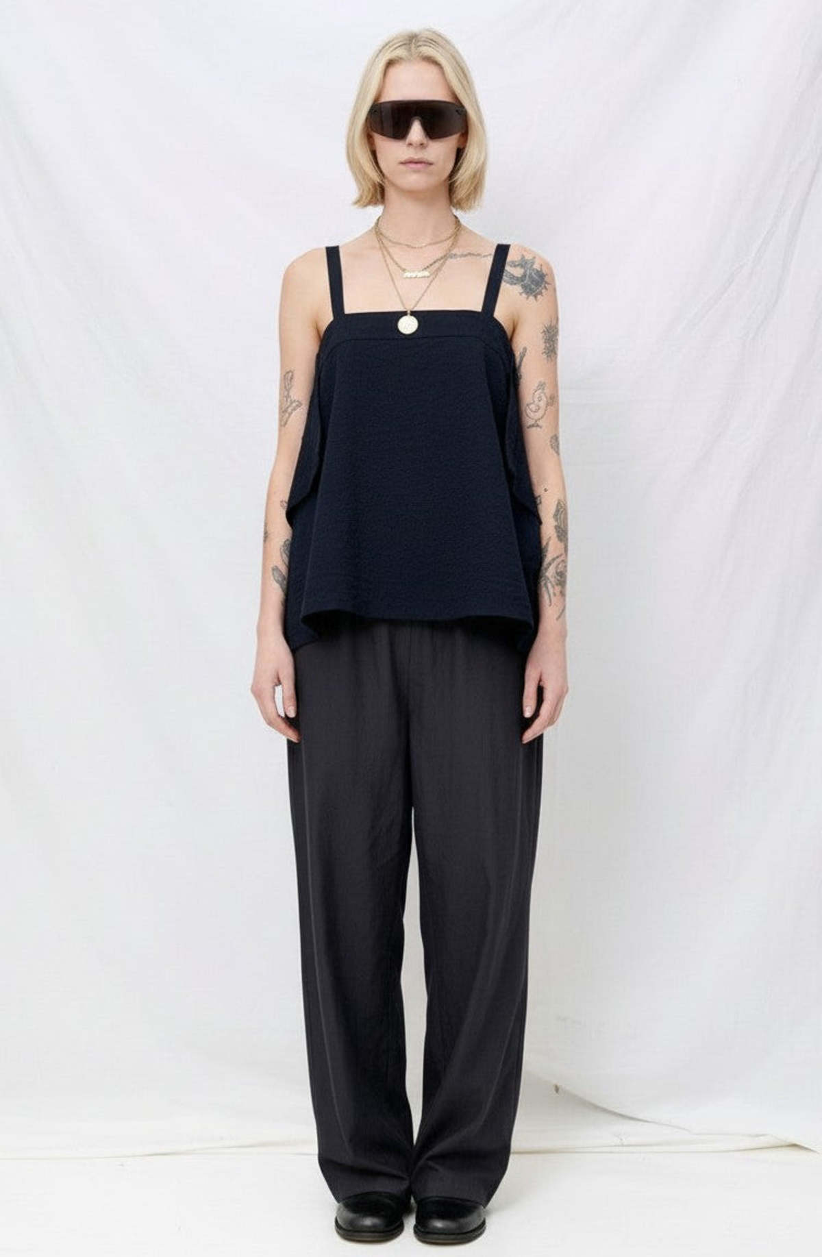Black Crane Straight Pants - Image 3 of 3