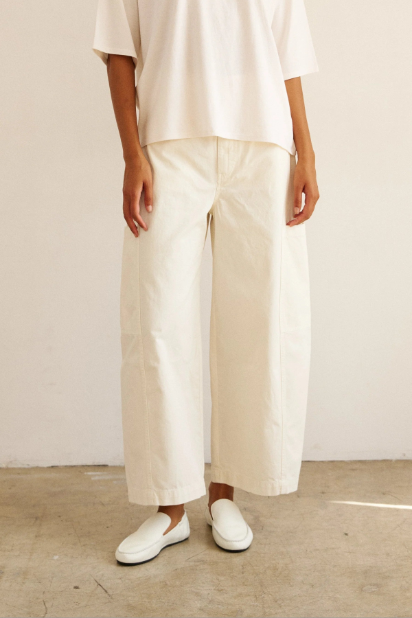 Jamie Haller Baggy Painter Crop Pant - Ecru