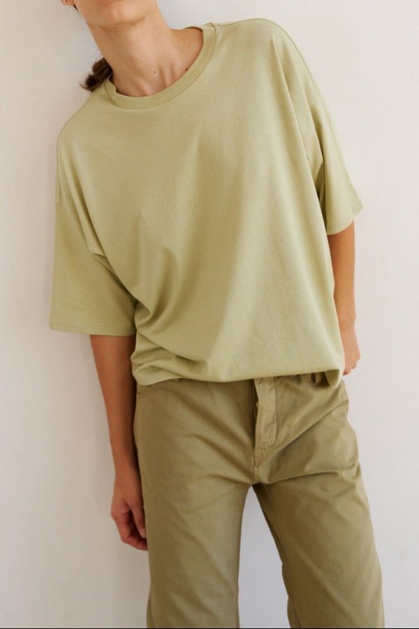 Jamie Haller Pistachio Draped Tee