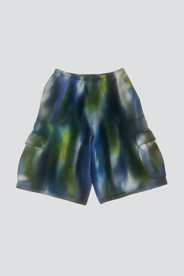 Collina Strada Aurora Deadstock Fleece Rhinestone Cargo Sweatshort
