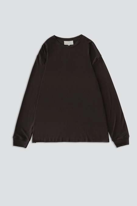 Studio Nicholson Javelin Long Sleeve T-Shirt - Black | Garmentory