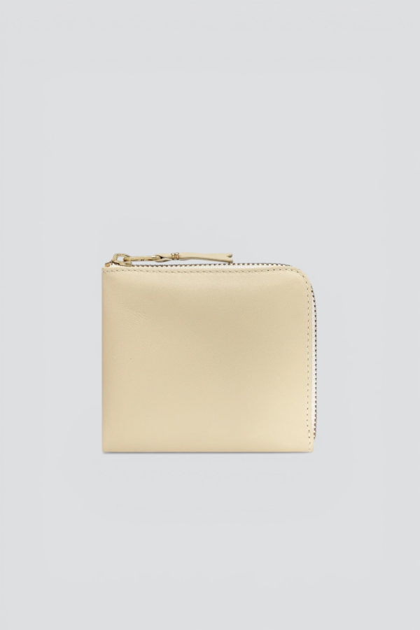 Comme des Garçons Half Zip Wallet - Off White