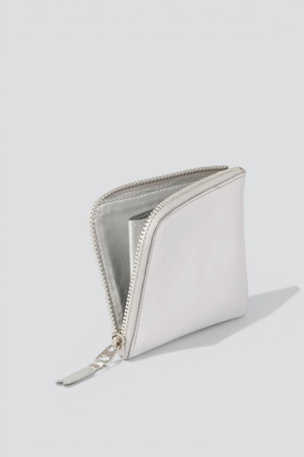 Comme des Garçons Half Zip Wallet - Silver