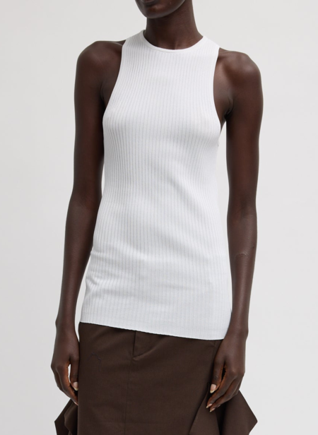 chinese dress ladies Linen Cotton Voile Sculpted Dress – Tibi Official main image 1