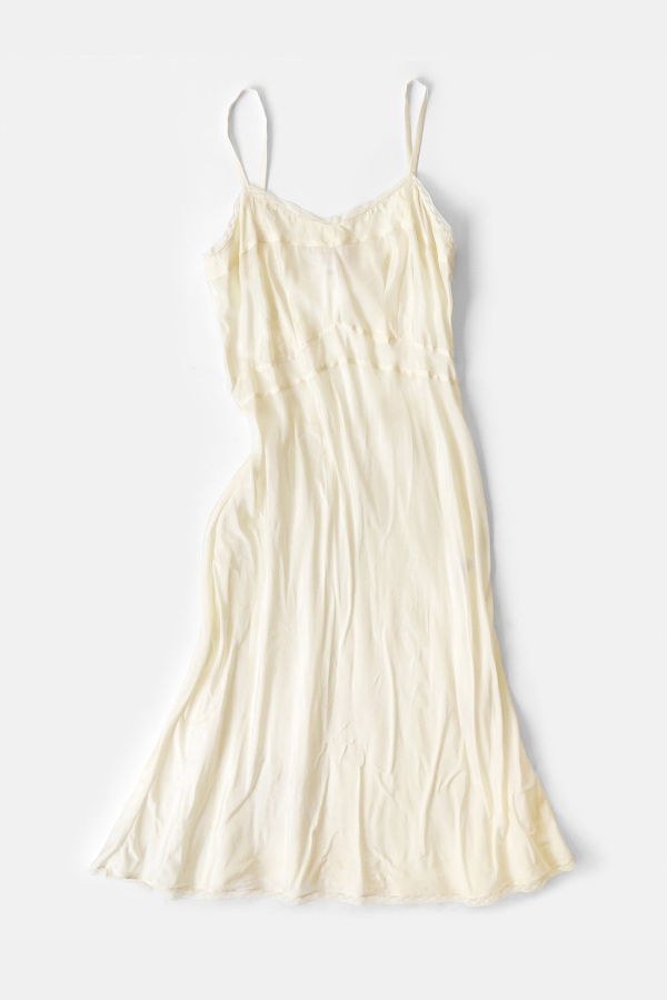 Erica Tanov Lola Silk Slip Dress - Ivory