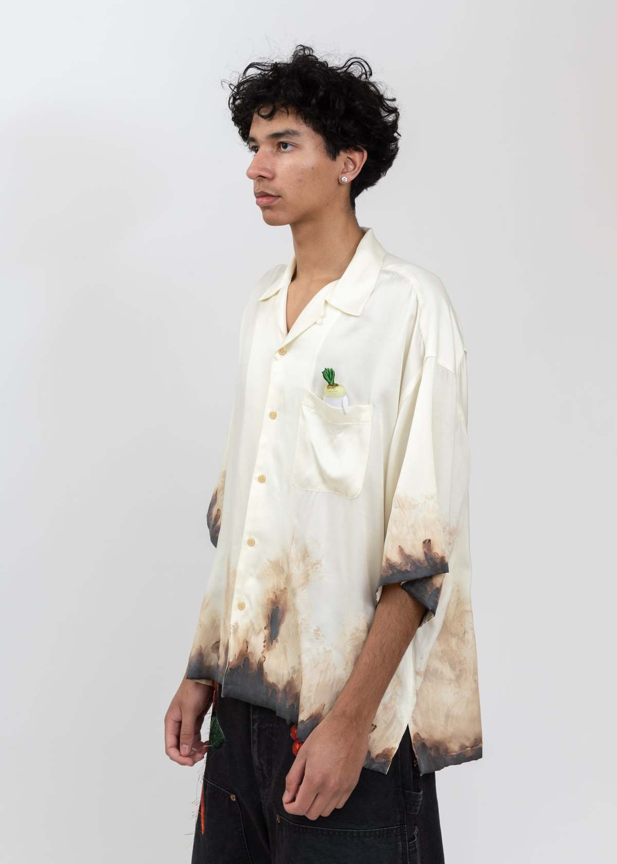 Doublet White Mud-Hand-Painted Shirt | Garmentory
