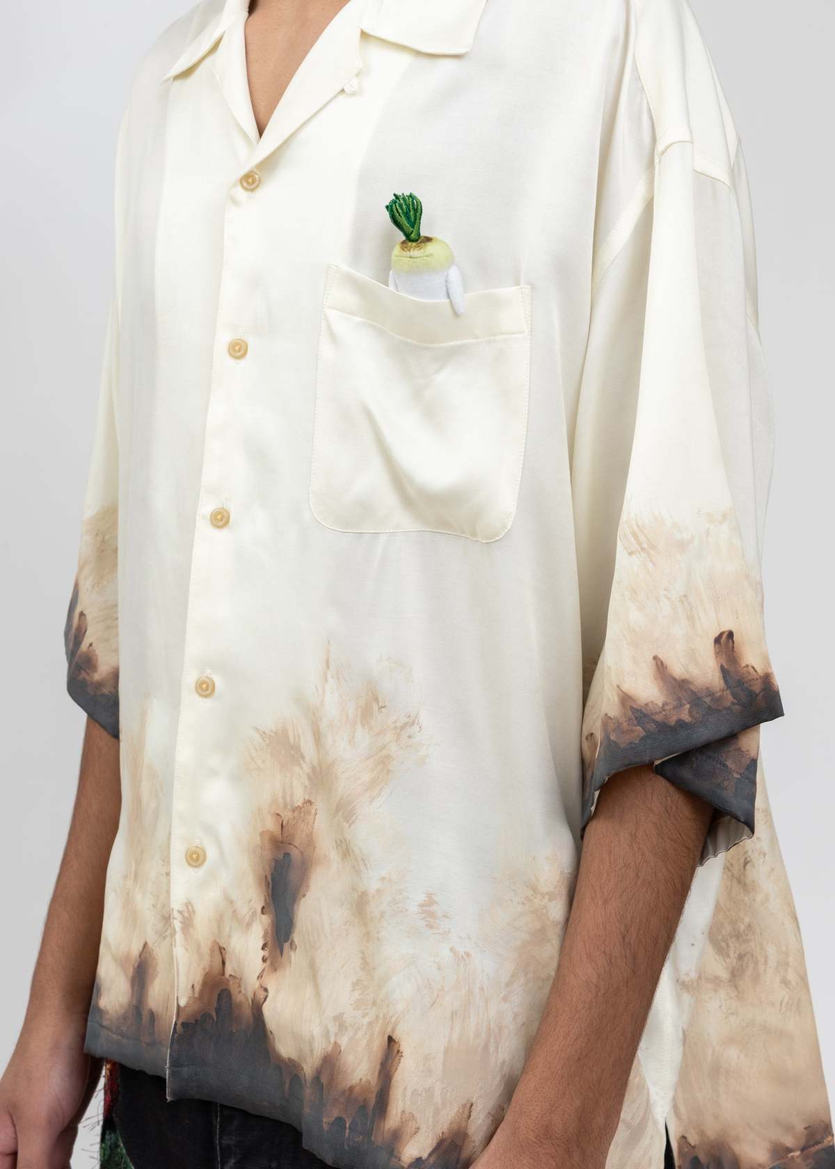 Doublet White Mud-Hand-Painted Shirt | Garmentory