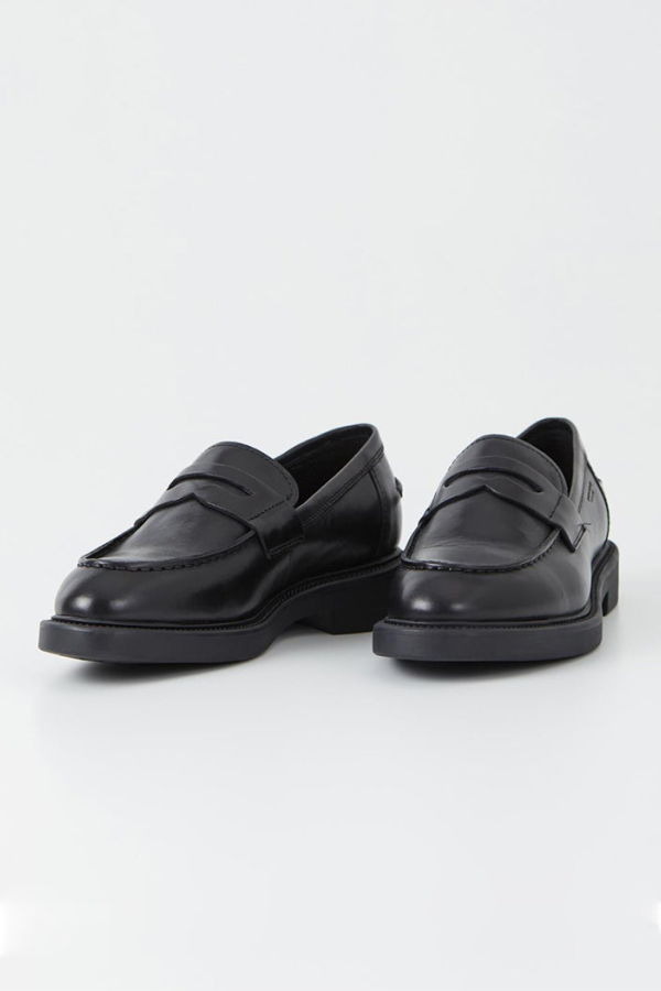 Vagabond Alex W Penny Loafer - Black