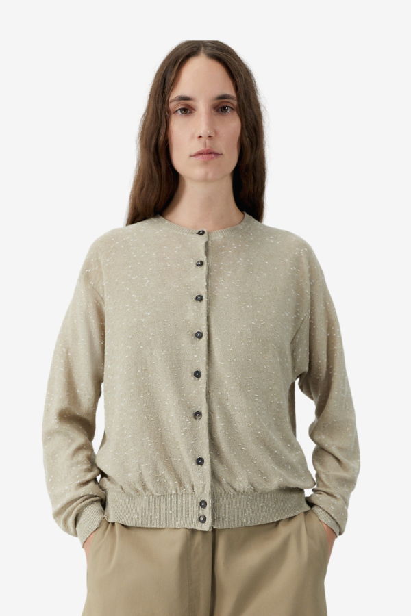 Cordera Linen & Cotton Flecked Cardigan