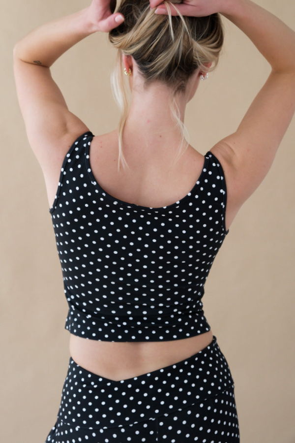 MIAOU Luna Top - Black Small Dot