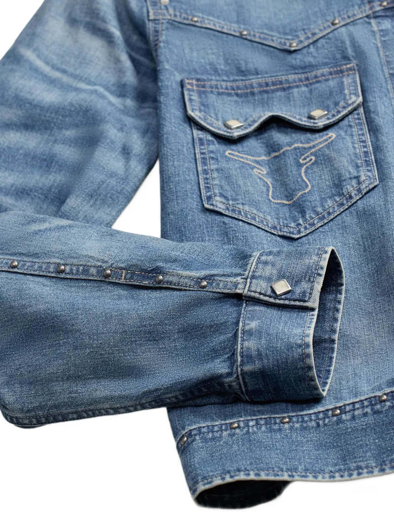 RRL Sawtooth Western Jacket - Light Indigo
