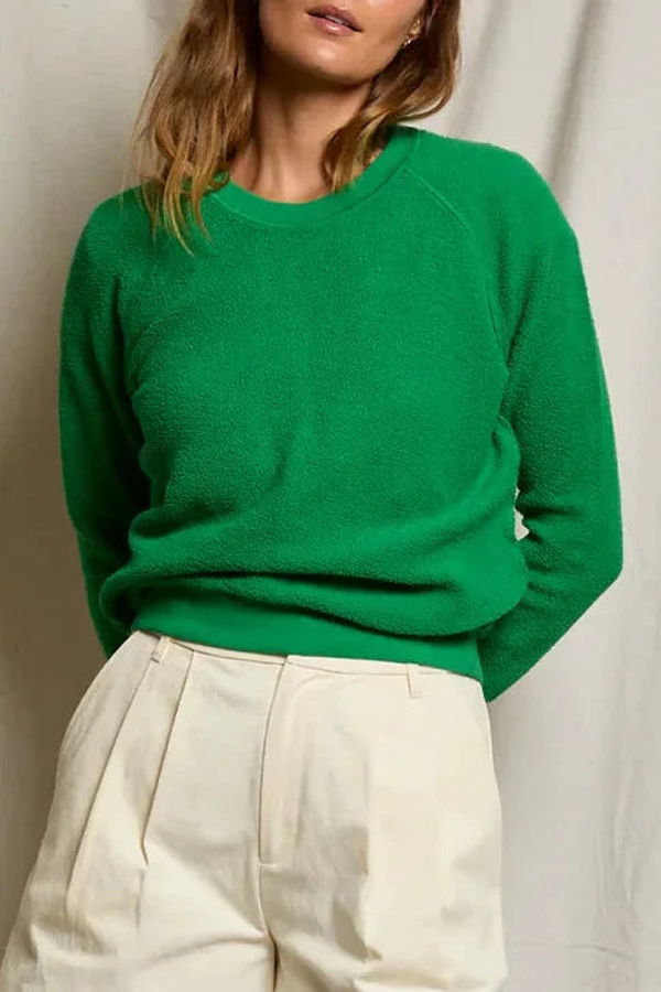 Perfect White Tee Ziggy Reverse Fleece Crewneck Sweatshirt