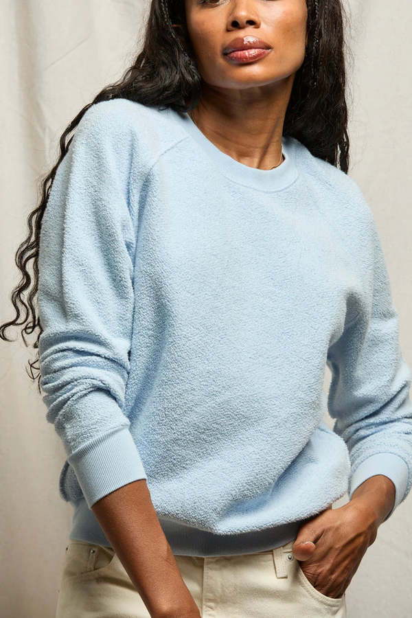 Perfect White Tee Ziggy Reverse Fleece Crewneck Sweatshirt