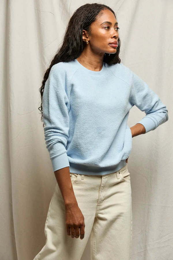 Perfect White Tee Ziggy Reverse Fleece Crewneck Sweatshirt