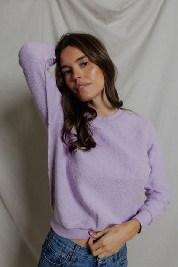 Perfect White Tee Ziggy Reverse Fleece Crewneck Sweatshirt