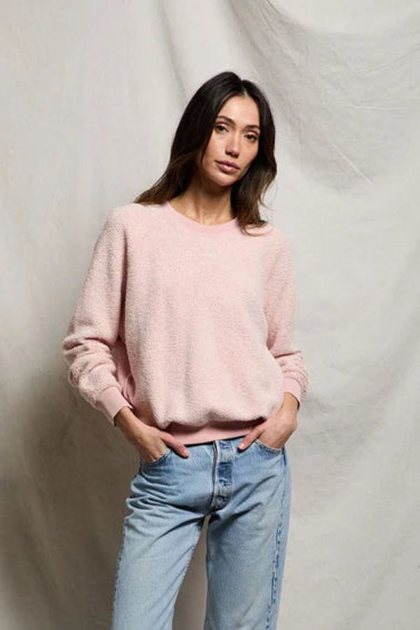 Perfect White Tee Ziggy Reverse Fleece Crewneck Sweatshirt