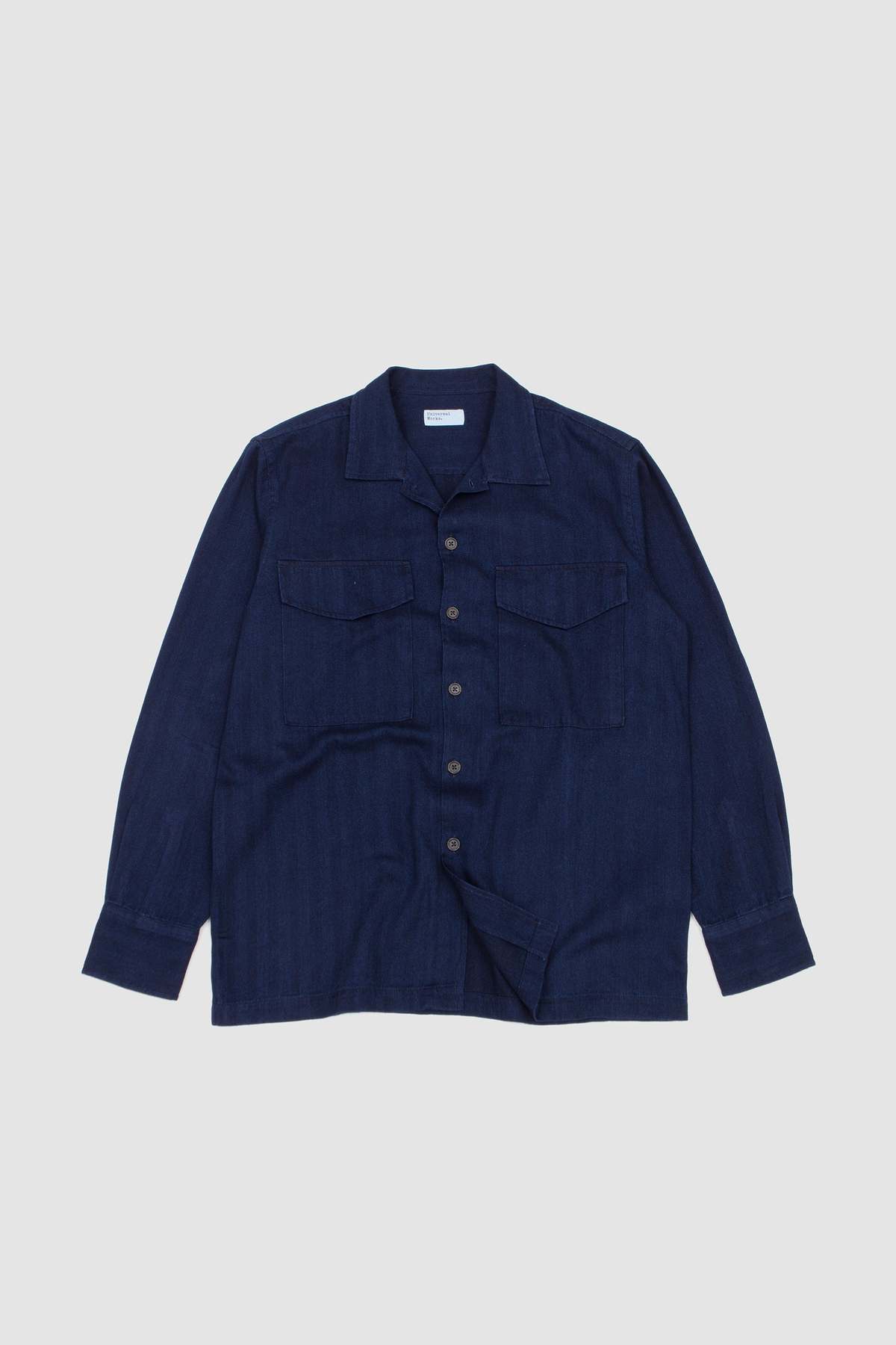 Universal Works Attendant Shirt Herringbone Rec. Cotton - Image 1 of 5