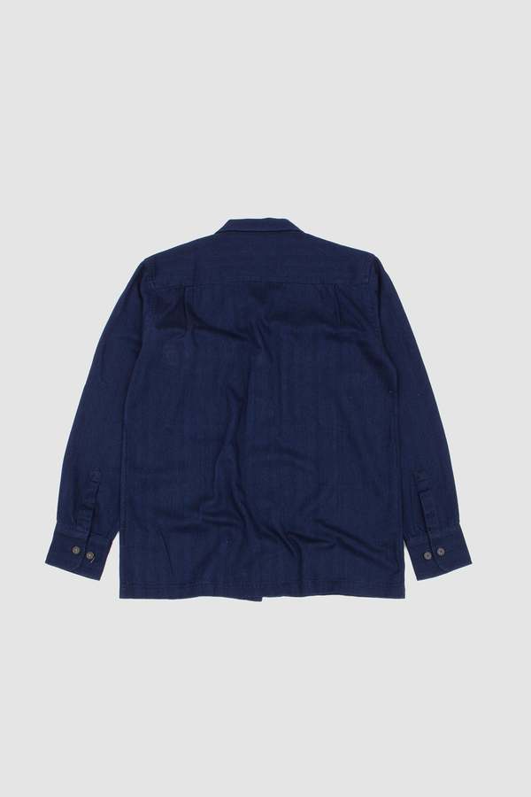 Universal Works Attendant Shirt Herringbone Rec. Cotton