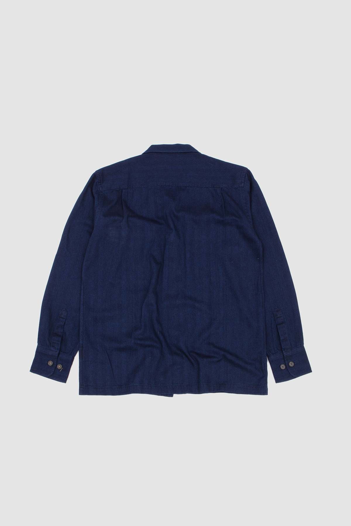 Universal Works Attendant Shirt Herringbone Rec. Cotton - Image 5 of 5