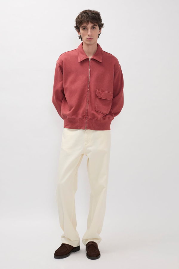 Norse Projects Fynshav Cotton Linen Loopback Jacket - Cowhide