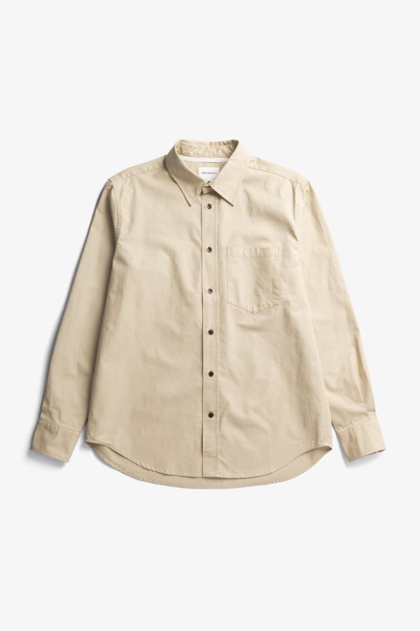 Norse Projects Kongshoved Cotton Faded Pigment Dyed Relaxed Shirt