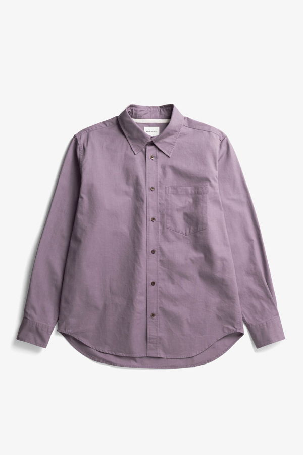 Norse Projects Kongshoved Cotton Faded Pigment Dyed Relaxed Shirt