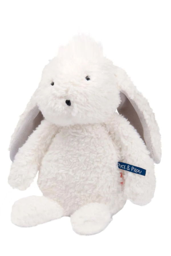 Moulin Roty Puce & Pilou Light-Up Rabbit Soft Toy - White