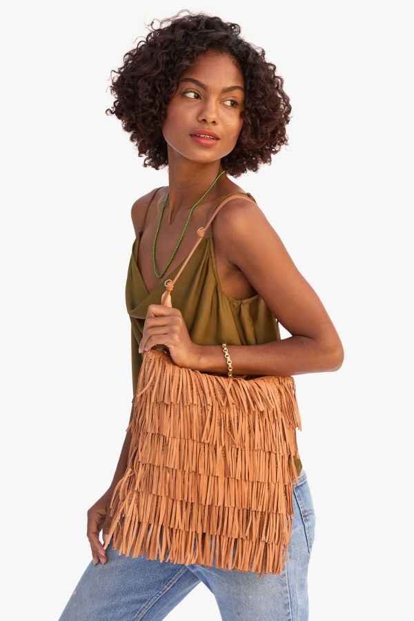 Clare V. Thin Knotted Shoulder Strap w/ D-Rings