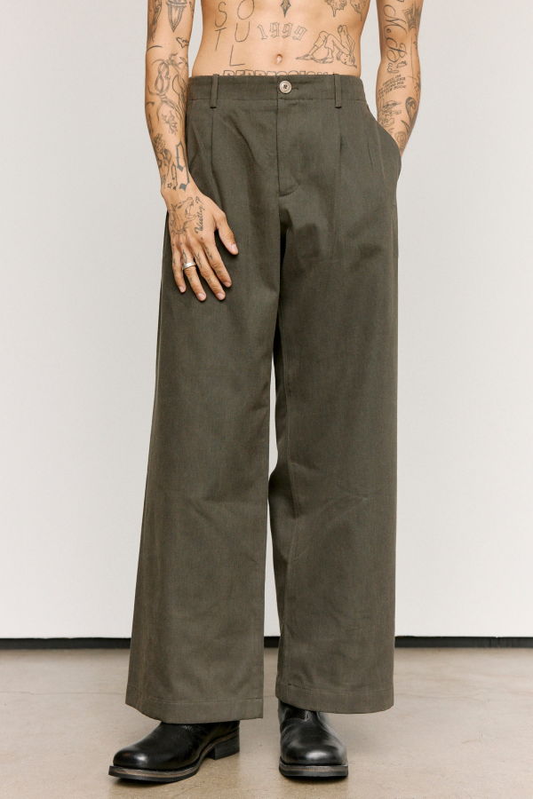 Our Legacy Antique Mudd Coated Sateen Cotton Bridge Chino