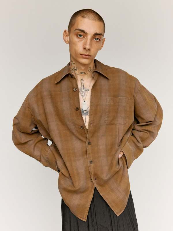 Our Legacy Dakota Flannel Check Borrowed Shirt