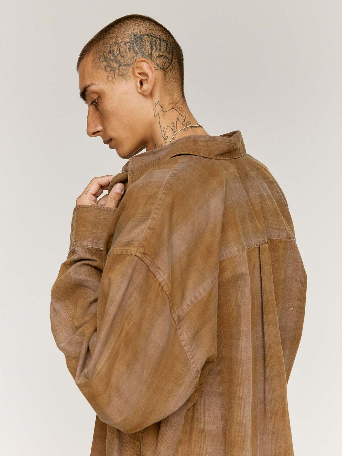 Our Legacy Dakota Flannel Check Borrowed Shirt - Image 4 of 9