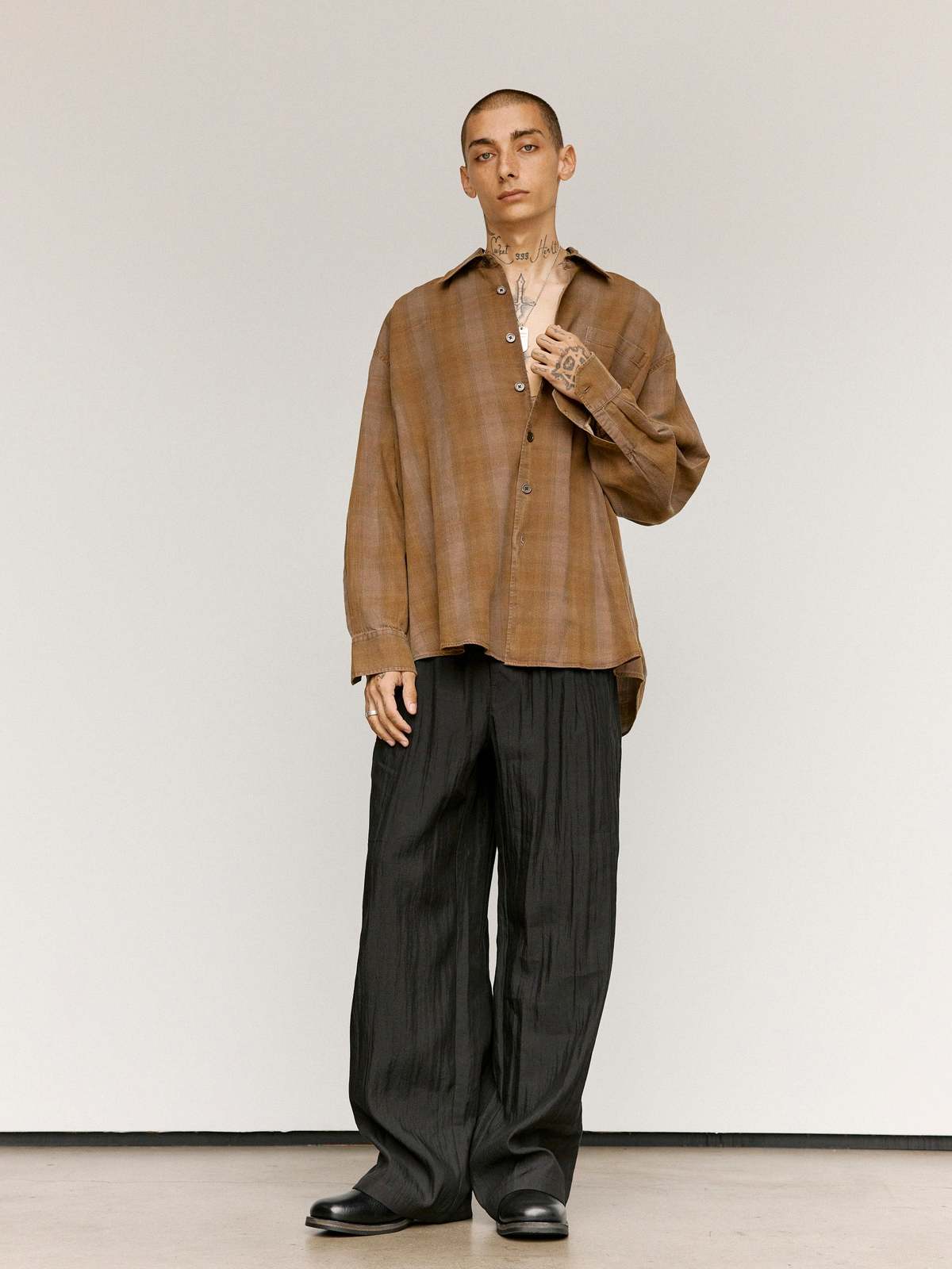Our Legacy Dakota Flannel Check Borrowed Shirt - Image 5 of 9