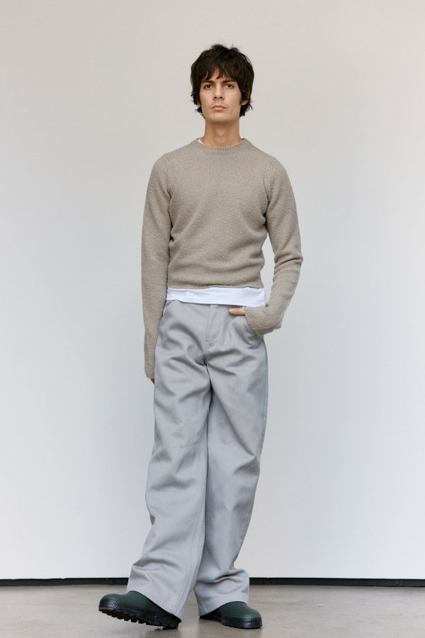 Rier Fog Wool Boucle Roundneck Sweater
