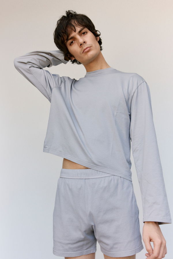 Rier Jersey T-Shirt Round Neck Long Sleeve Tee