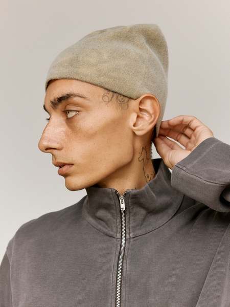 Our Legacy Faux Isle Knit Beanie - Gray | Garmentory