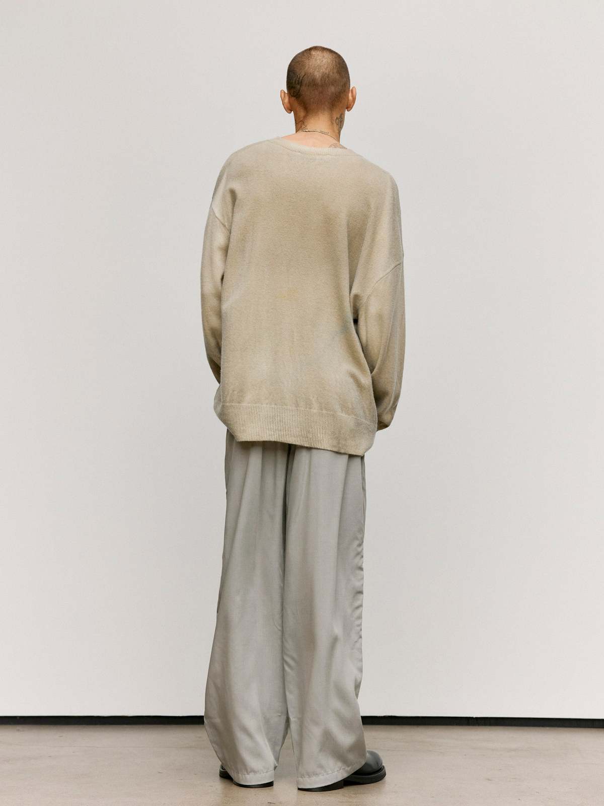 Our Legacy Moss Spray Dye Cherub Wool Slant Knit - Image 4 of 10