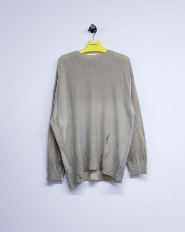 Our Legacy Moss Spray Dye Cherub Wool Slant Knit