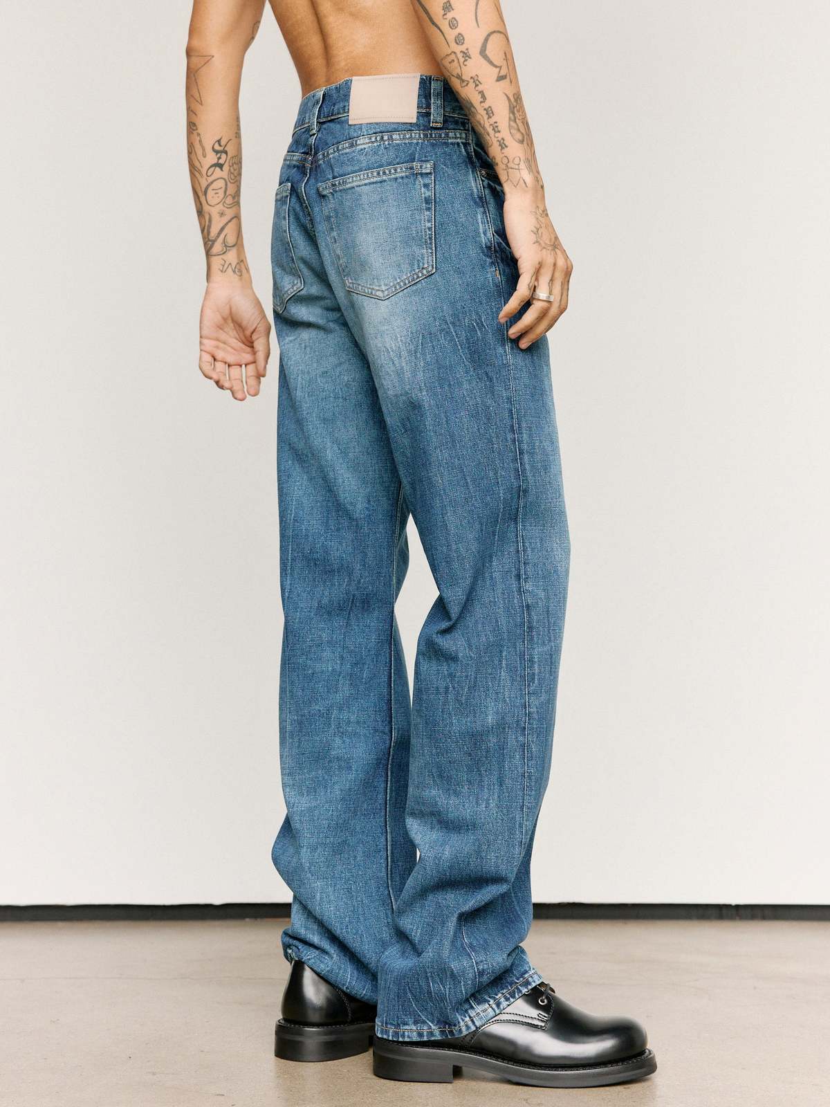 Our Legacy Carlson Cut Jeans - Vienna Blue Wash - Image 2 of 9