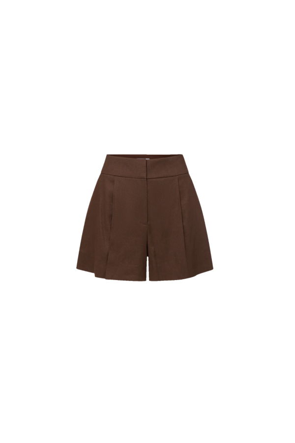 Veronica Beard Haina Short - Dark Mocha