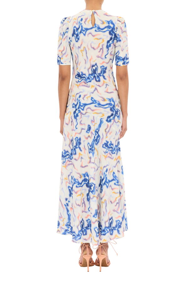 Ulla Johnson Samar Short Sleeve Silk Dress - Prism