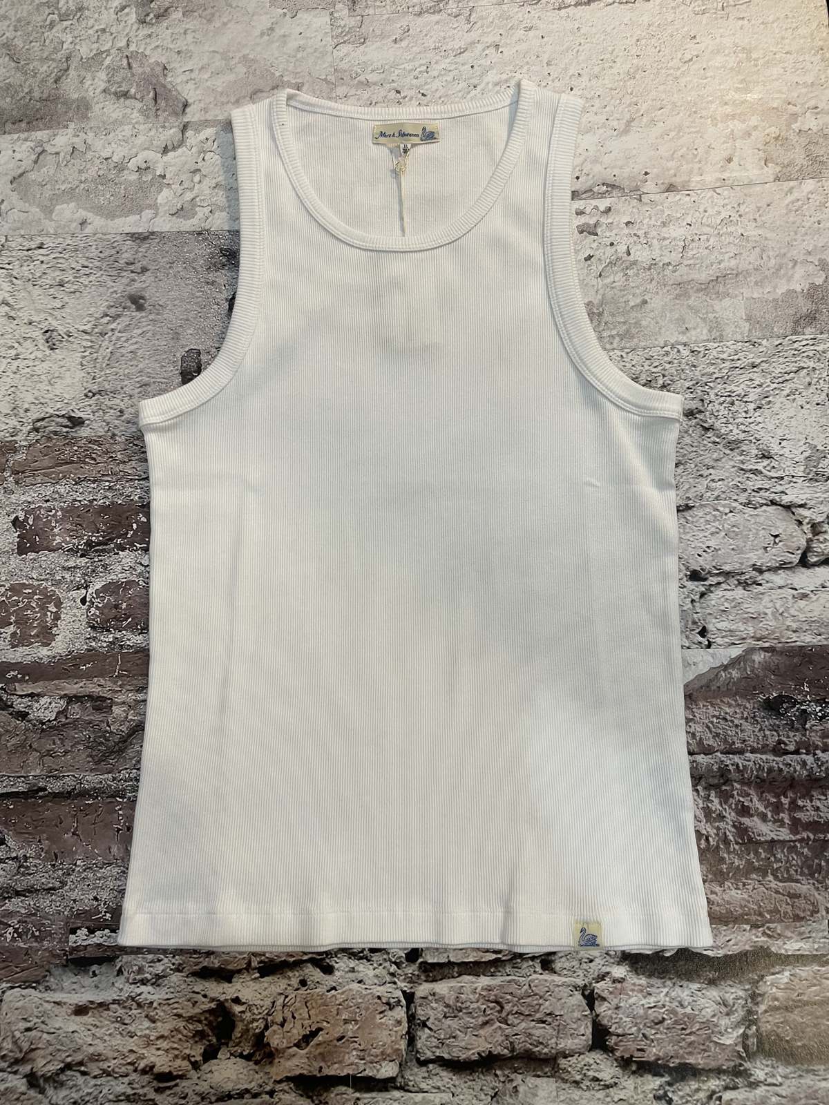 Merz b. Schwanen Iconic Ribbed Cotton Tank Top | Garmentory