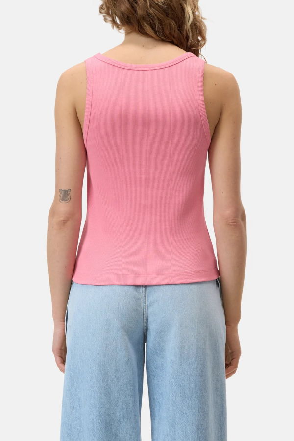 Closed Tank Top - Peony Pink