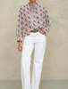 M.A.B.E Aster Print Long Sleeve Top - Multi (Aster) - Thumbnail 1